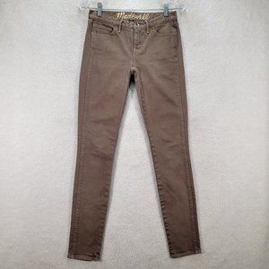 Madewell Light Brown Denim Stretch Low Rise Modern Slim Classic Skinny Jeans